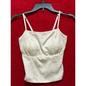 Silk Blend Cami Top Floral Patterned Extra Large‎ Adjustable Straps Elegant